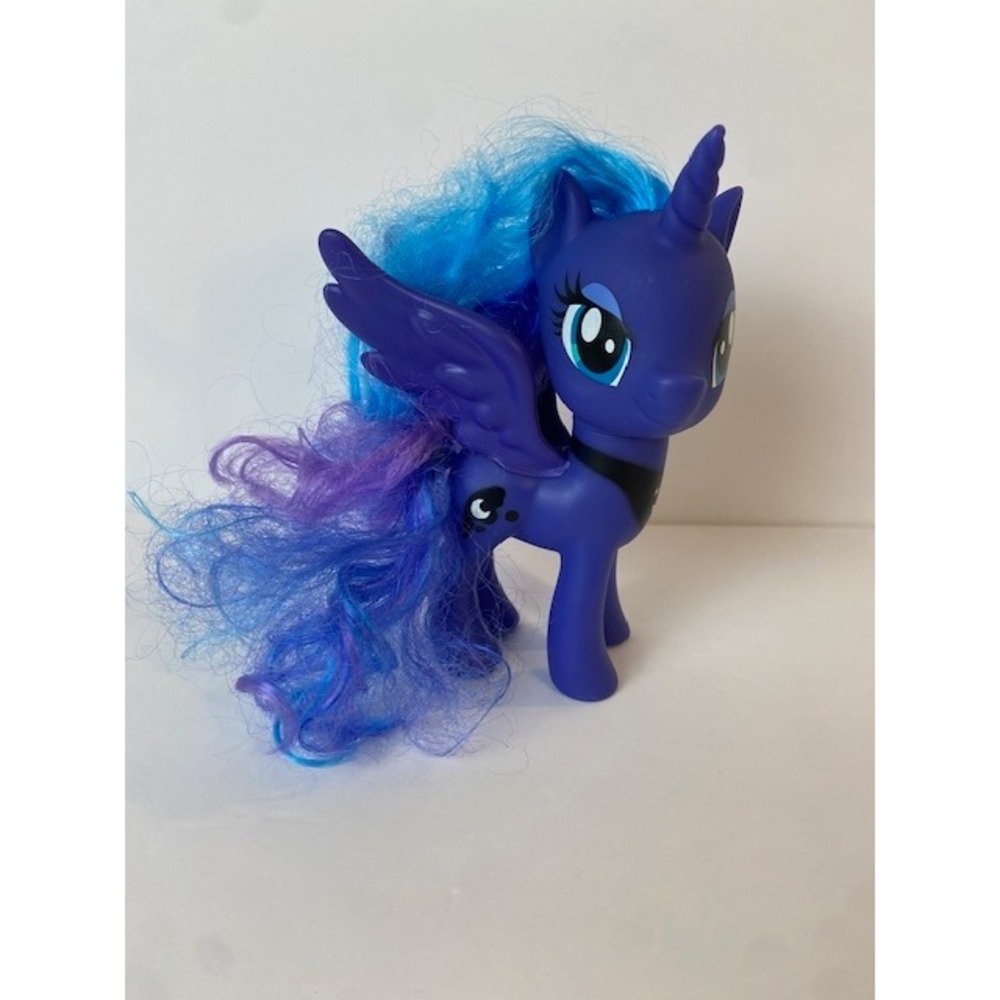 My Little Pony Princess Luna Alicorn Figure Purple Blue Mane 2016 Hasbro SA